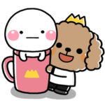  しろまる×わんわん王子 BIGスタンプ