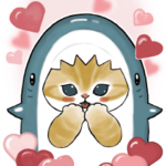  サメにゃんのBIGスタンプ