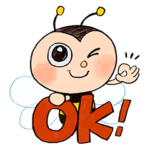  みつばちアッピーのスタンプ