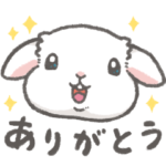  うさぎさん ありがとうのきもち