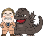  『サカゼン』『ゴジラ』コラボスタンプ