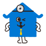  日新火災・青い犬のスタンプ