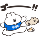  口の悪いうさちゃん×GiGOのスタンプ