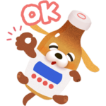  愛情一本。チオ犬スタンプ