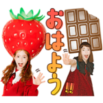 毎日を彩る！いちご＆チョコちゃんスタンプ