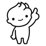  みるくぼーやスタンプ（モノクロ）