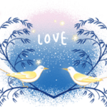  星空に愛をささやく鳥たち