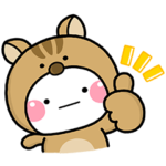  秋限定♪しろまるスタンプ