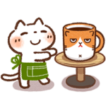  しろねこ×ふてニャン